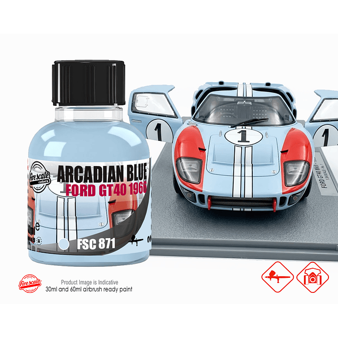 FORD GT40 1966 ARCADIAN BLUE 1