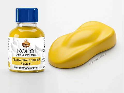 Yellow Brake Caliper