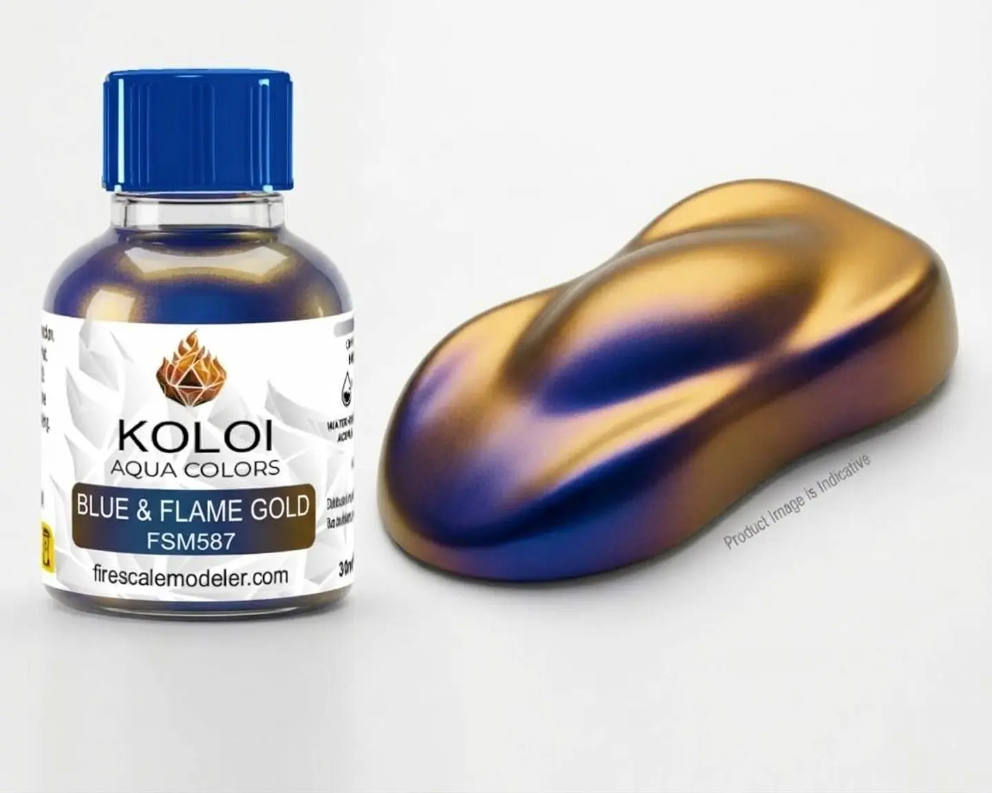 Blue & Flame Gold 1