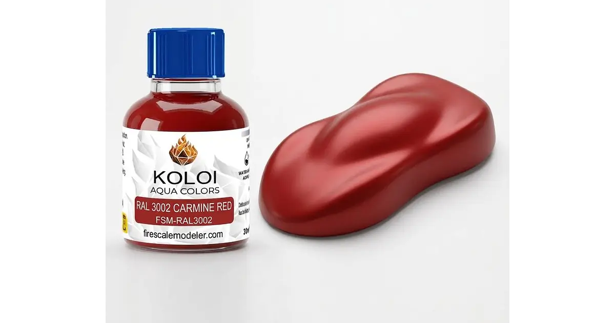 RAL 3002 Carmine Red | Koloi Aqua Colors – Fire Scale Mod...
