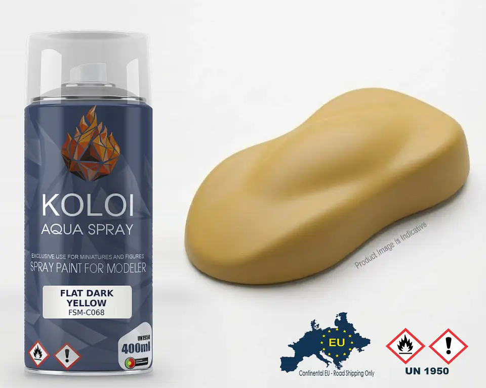 Flat Dark Yellow XF60 Similar – Koloi Aqua Spray 400ml 1