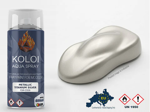 Metallic Titanium Silver X32 Similar – Koloi Aqua Spray 400ml