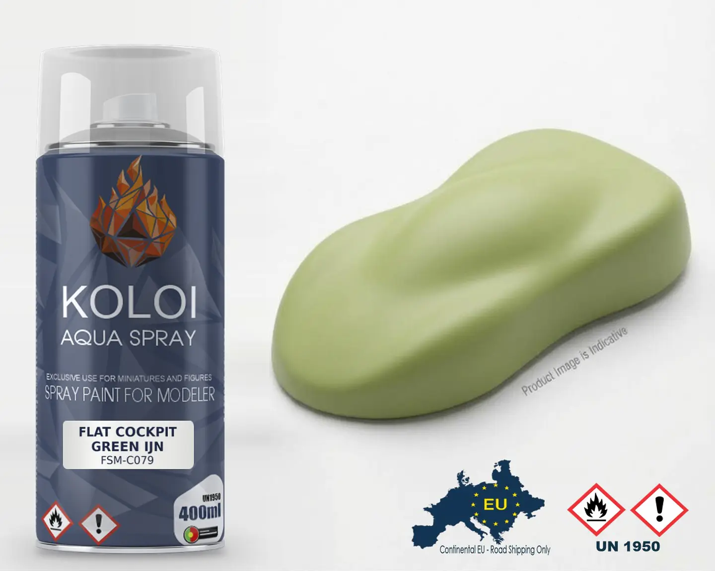 Flat Cockpit Green IJN XF71 Similar – Koloi Aqua Spray 400ml 1