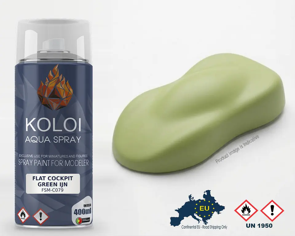 Flat Cockpit Green IJN XF71 Similar – Koloi Aqua Spray 400ml 1