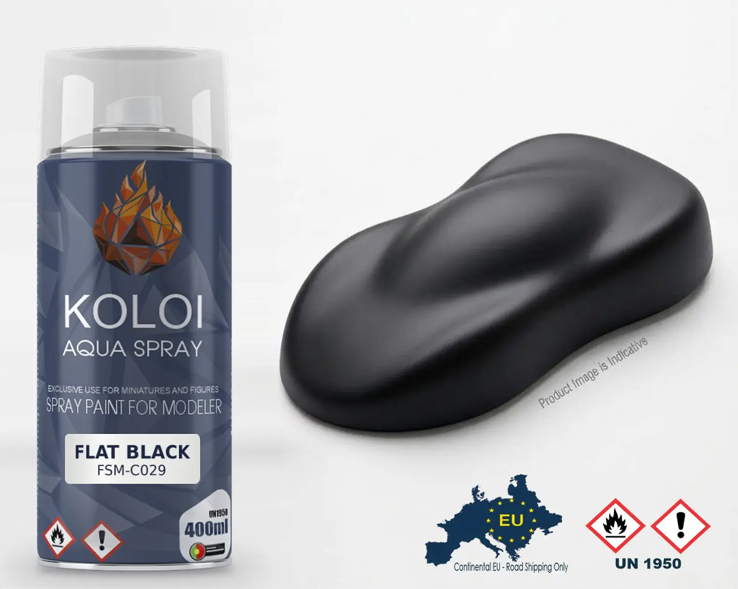 Flat Black XF01 Similar – Koloi Aqua Spray 400ml 1
