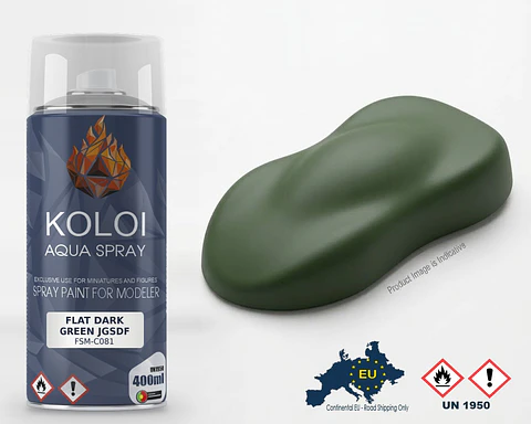 Flat Dark Green JGSDF XF73Similar – Koloi Aqua Spray 400ml