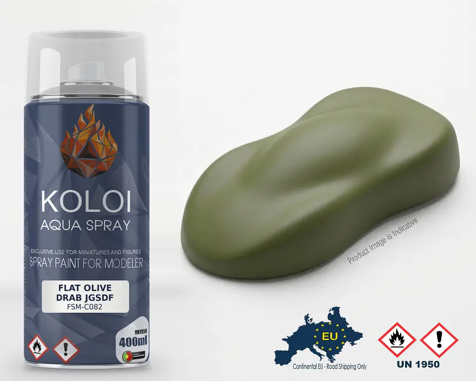 Flat Olive Drab JGSDF XF74Similar – Koloi Aqua Spray 400ml 1
