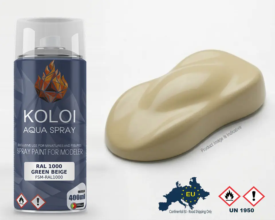 Ral 1000 Green Beige – Koloi Aqua Spray 400ml 1