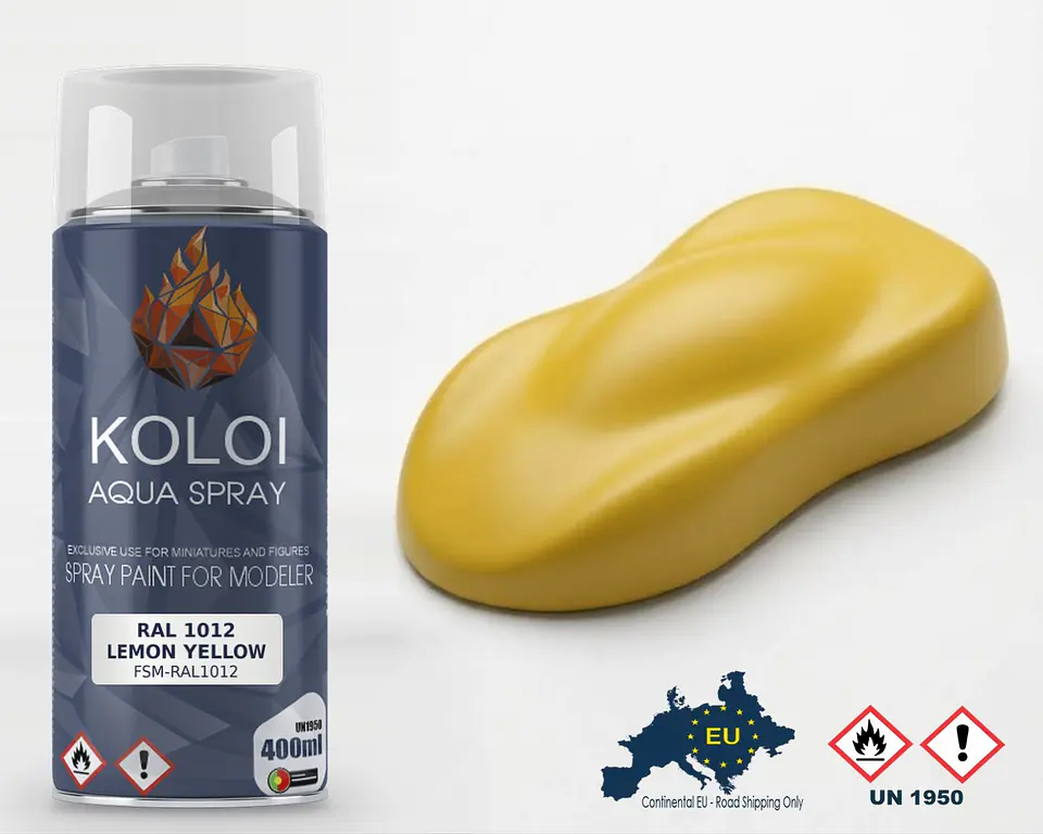 Ral 1012 Lemon Yellow – Koloi Aqua Spray 400ml 1