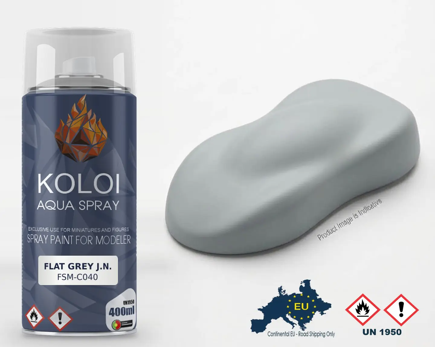 Flat Grey J.N. XF12 Similar – Koloi Aqua Spray 400ml 1