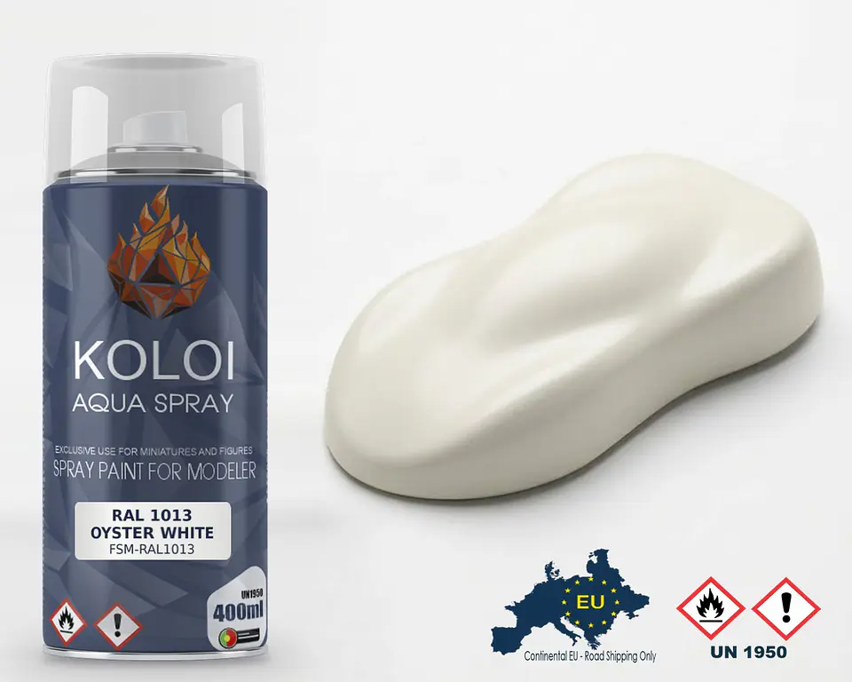 Ral 1013 Oyster White – Koloi Aqua Spray 400ml 1