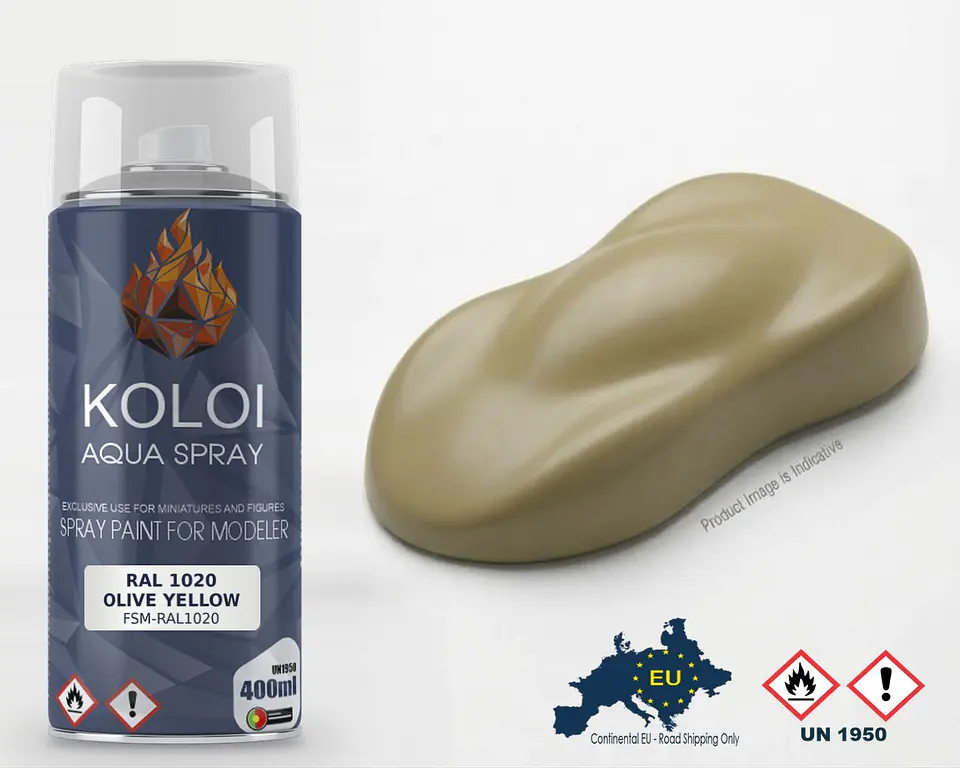 Ral 1020 Olive Yellow – Koloi Aqua Spray 400ml 1