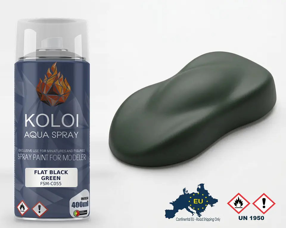 Flat Black Green XF27 Similar – Koloi Aqua Spray 400ml 1
