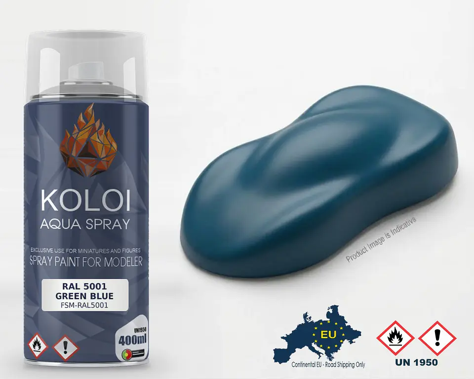 Ral 5001 Green Blue – Koloi Aqua Spray 400ml 1