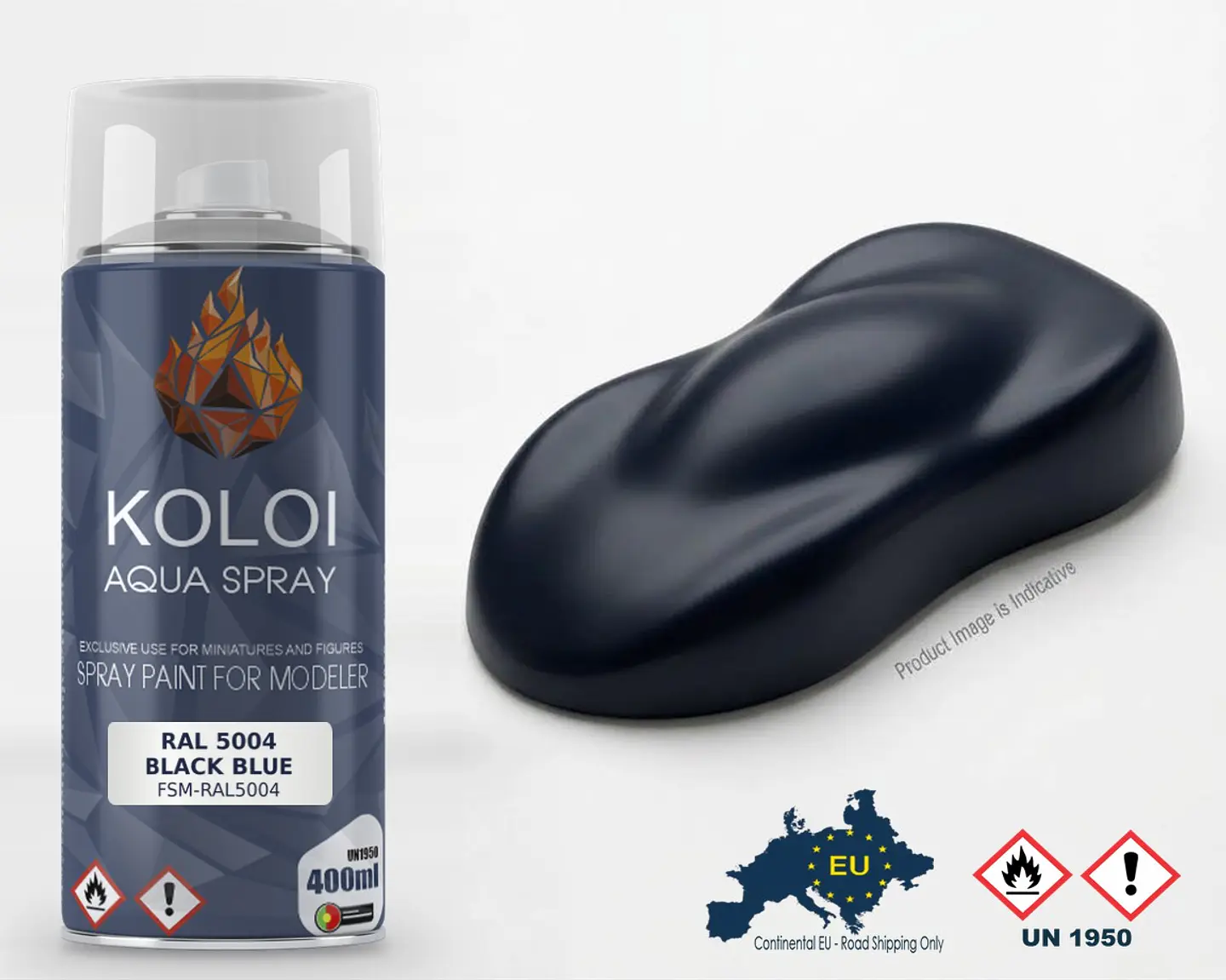 Ral 5004 Black Blue – Koloi Aqua Spray 400ml 1
