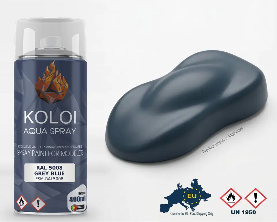 Ral 5008 Grey Blue – Koloi Aqua Spray 400ml 1
