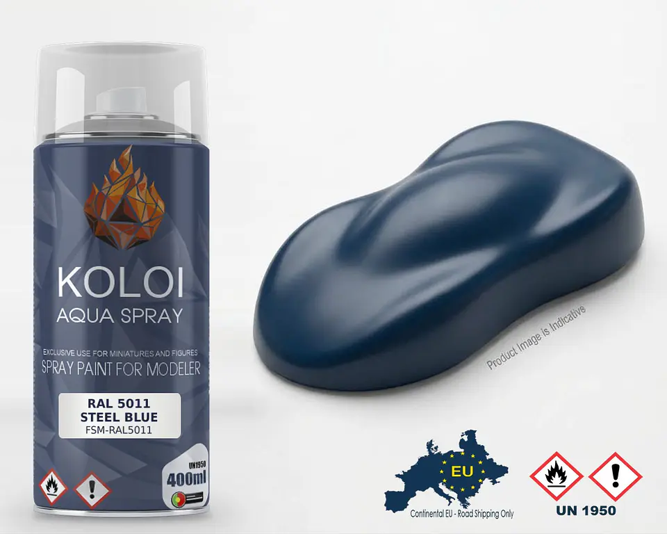 Ral 5011 Steel Blue – Koloi Aqua Spray 400ml 1