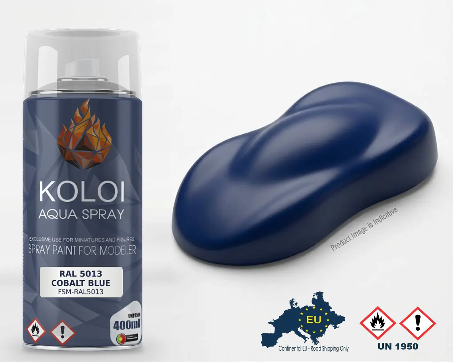Ral 5013 Cobalt Blue – Koloi Aqua Spray 400ml 1