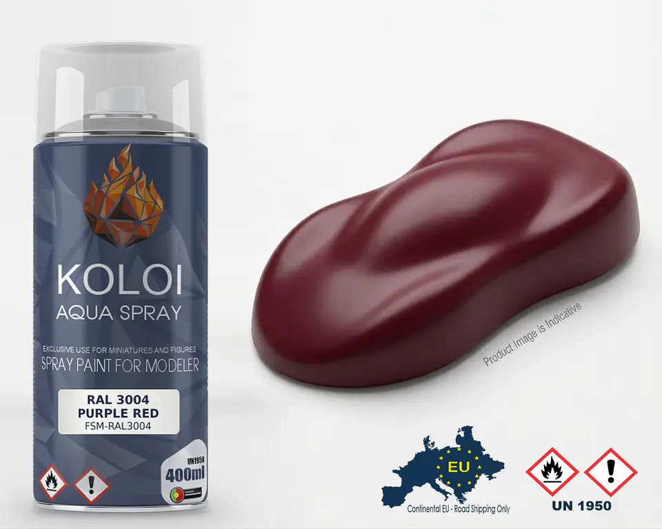 Ral 3004 Purple Red – Koloi Aqua Spray 400ml 1