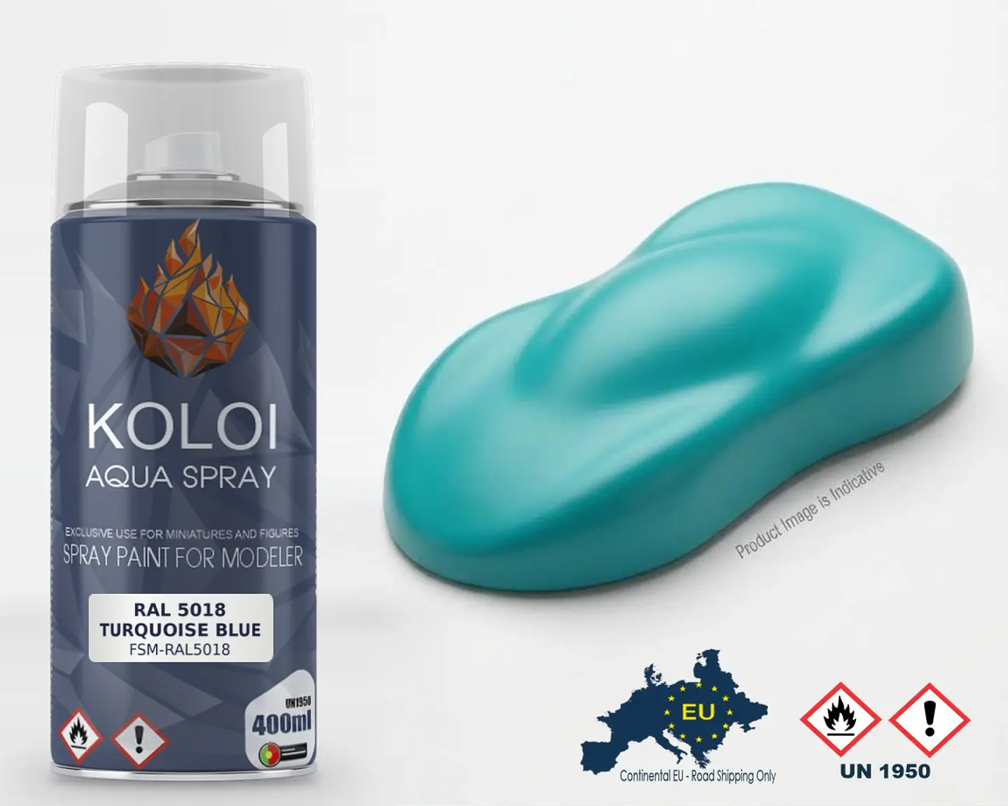 Ral 5018 Turquoise Blue – Koloi Aqua Spray 400ml 1