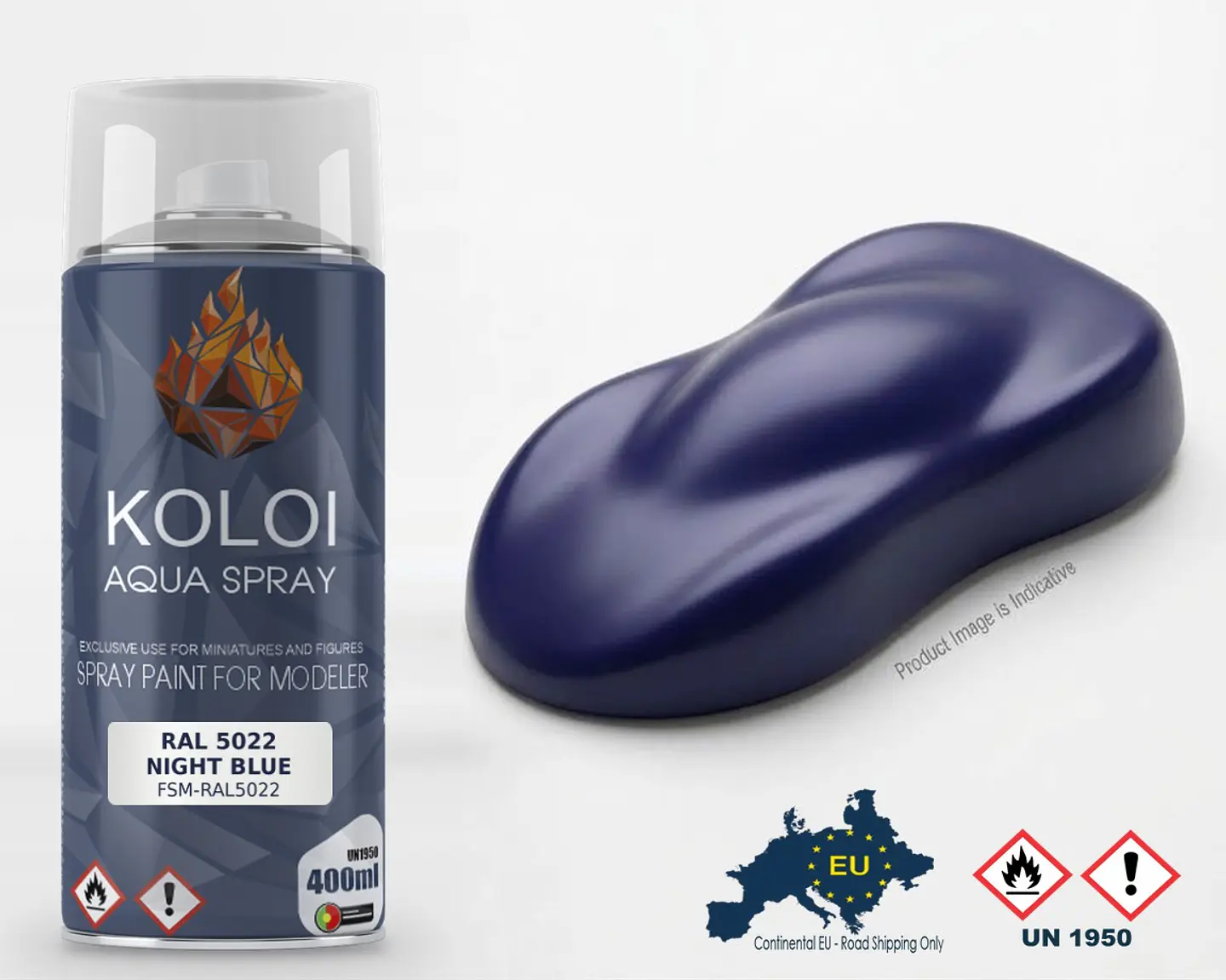 Ral 5022 Night Blue – Koloi Aqua Spray 400ml 1