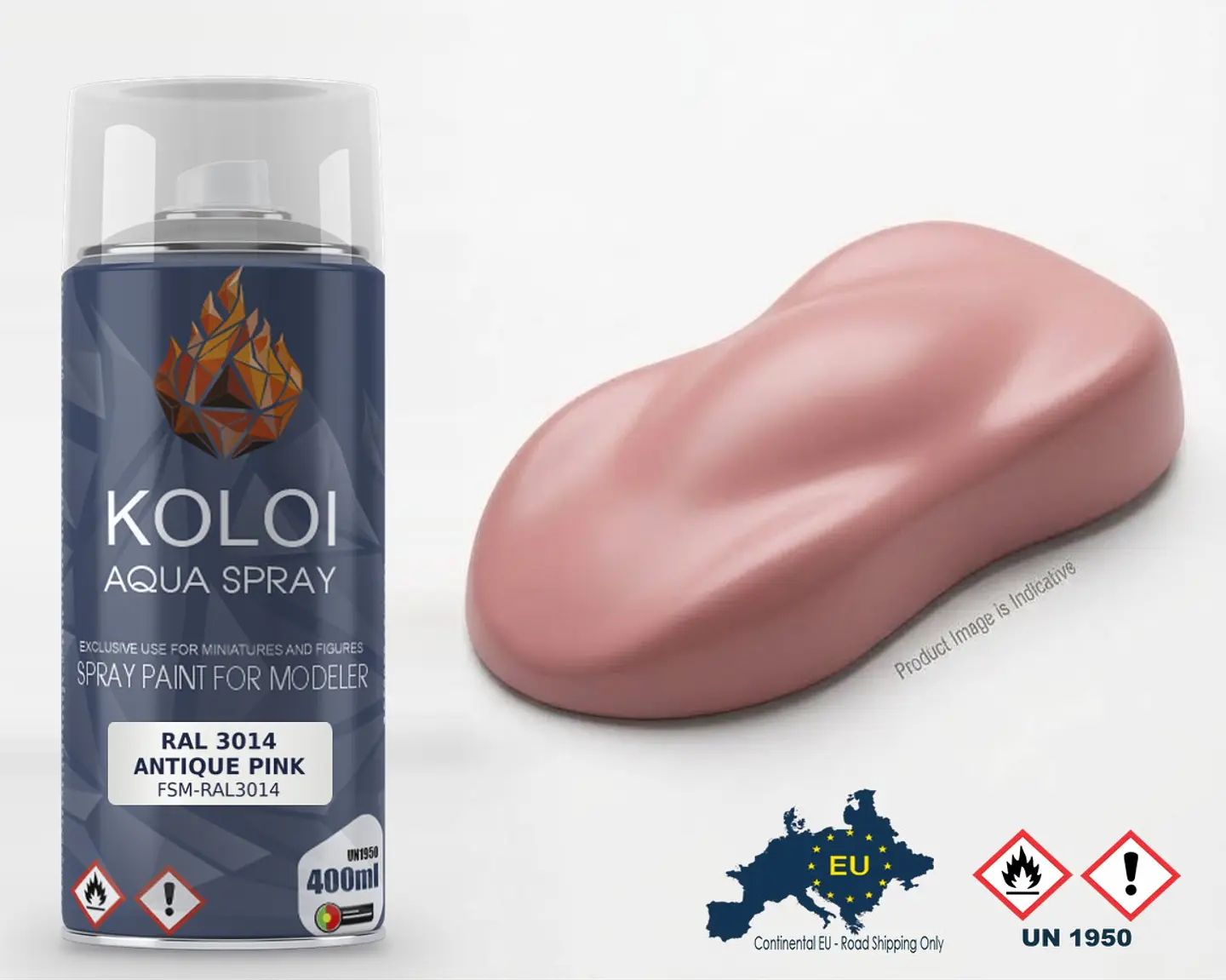 Ral 3014 Antique Pink – Koloi Aqua Spray 400ml 1