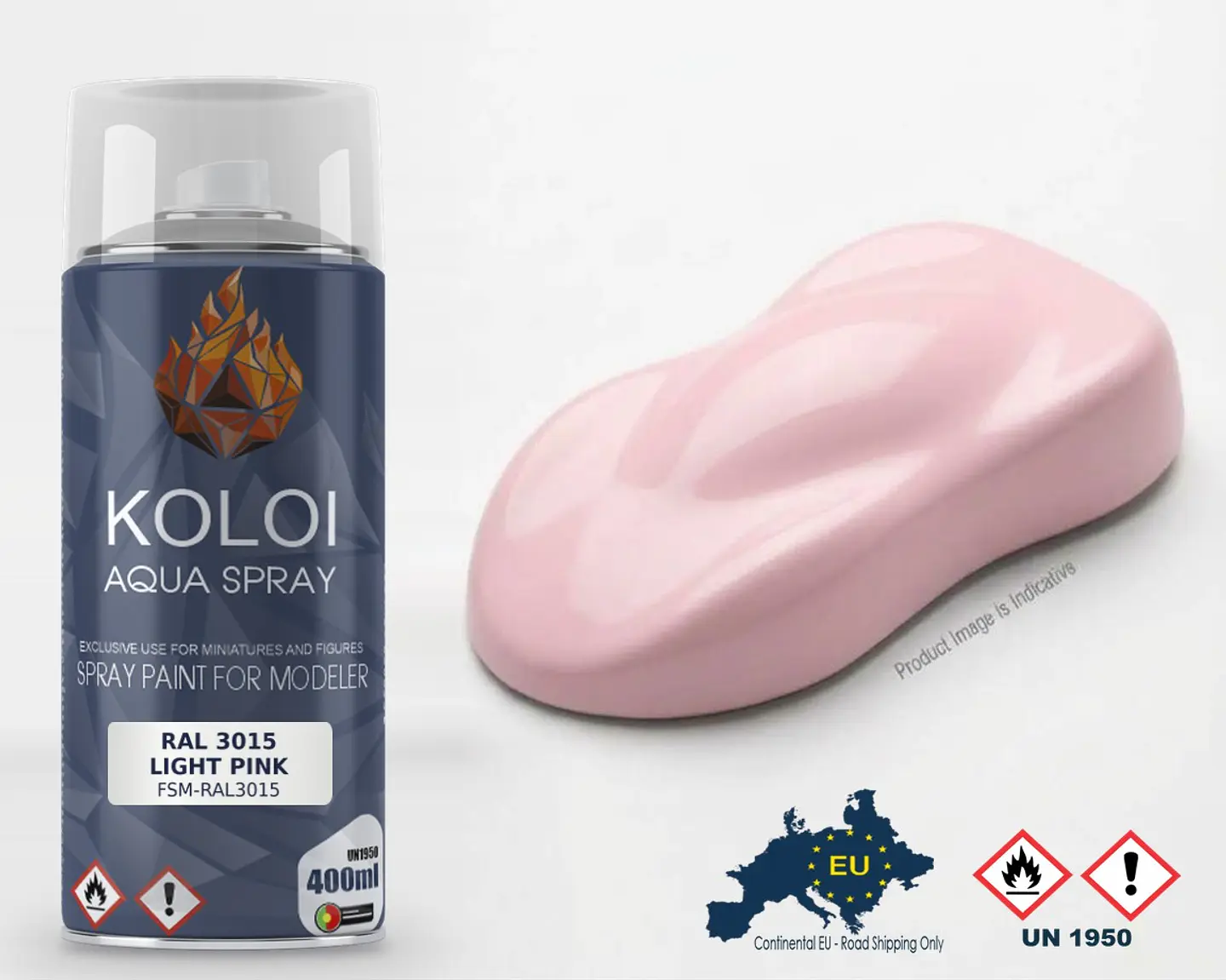 Ral 3015 Light Pink – Koloi Aqua Spray 400ml 1