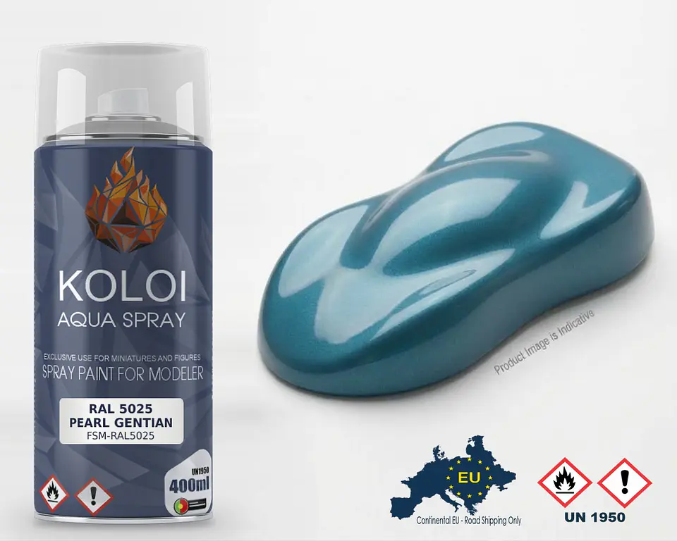 Ral 5025 Pearl Gentian – Koloi Aqua Spray 400ml 1