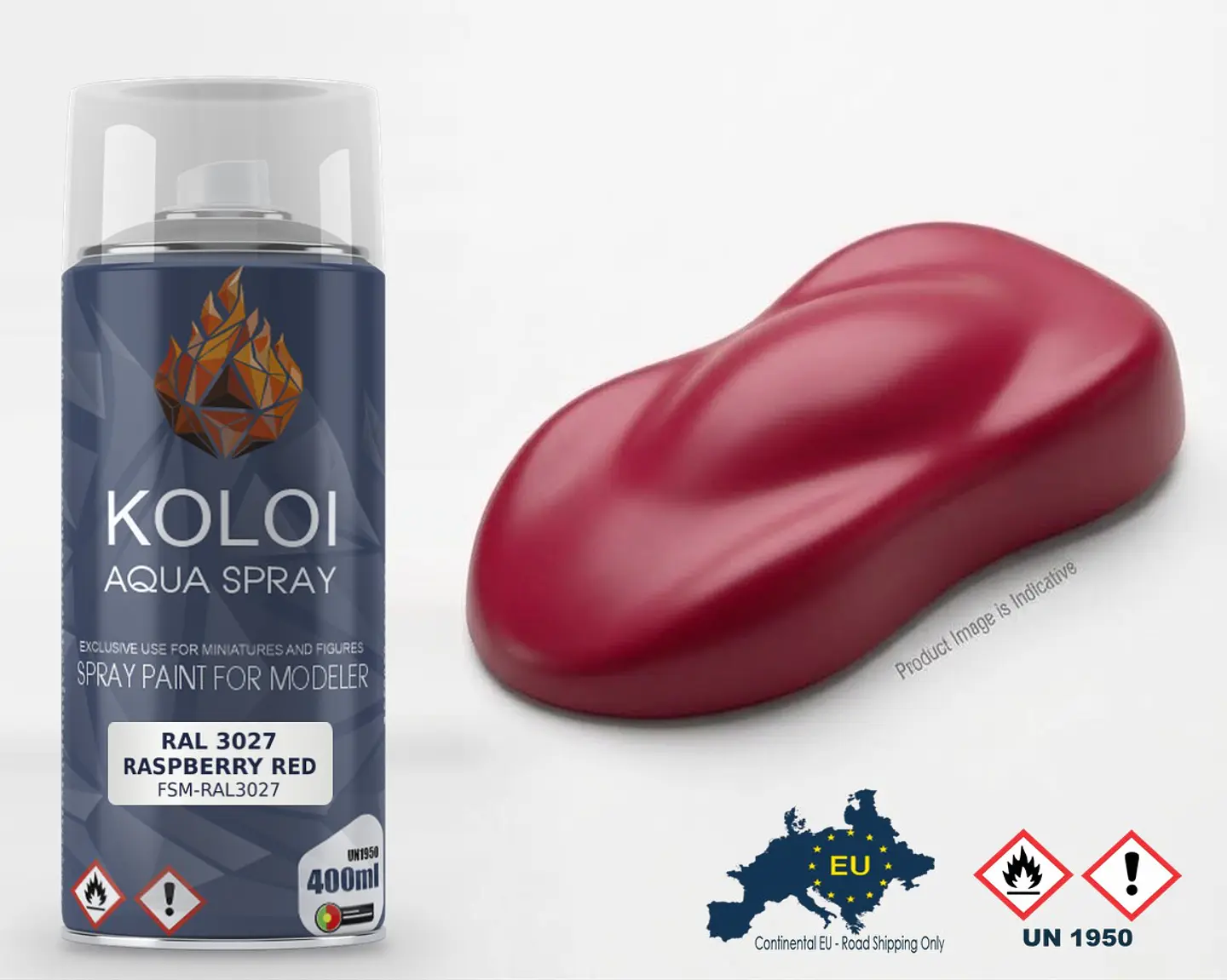 Ral 3027 Raspberry Red – Koloi Aqua Spray 400ml 1