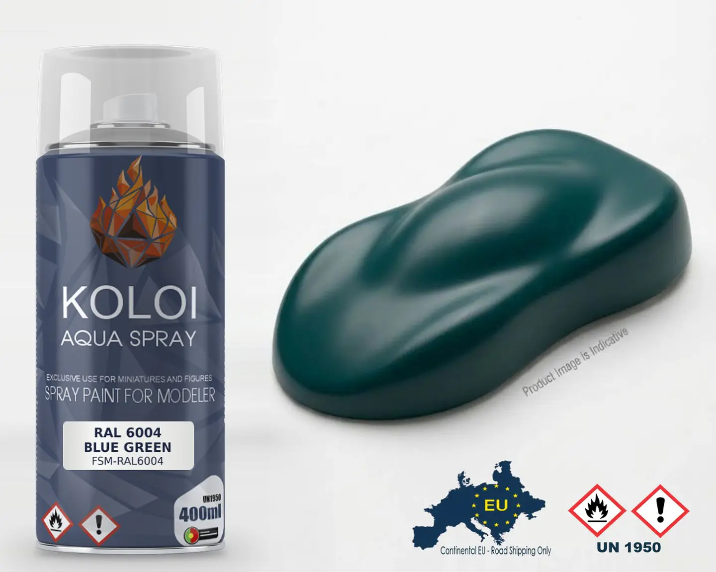 RAL 6004 Blue Green – Koloi Aqua Spray 400ml 1