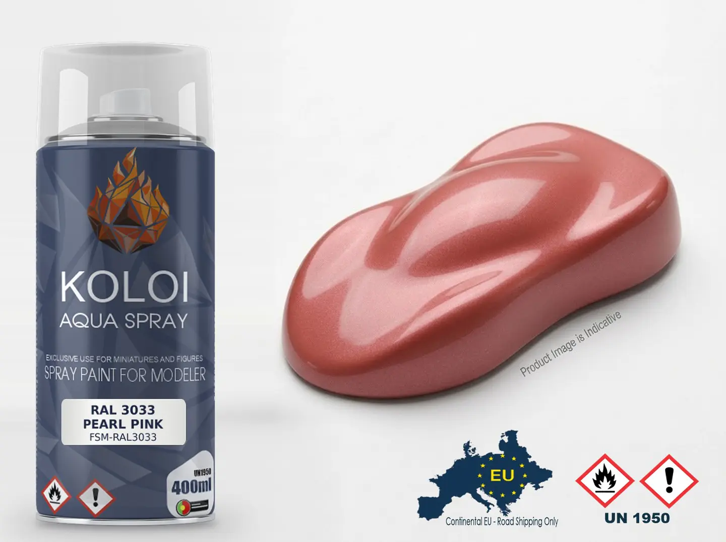Ral 3033 Pearl Pink – Koloi Aqua Spray 400ml 1