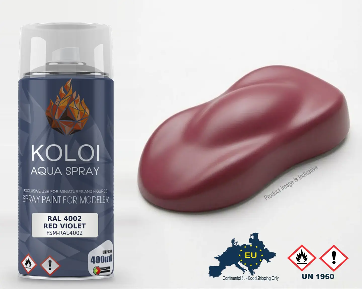Ral 4002 Red Violet – Koloi Aqua Spray 400ml 1