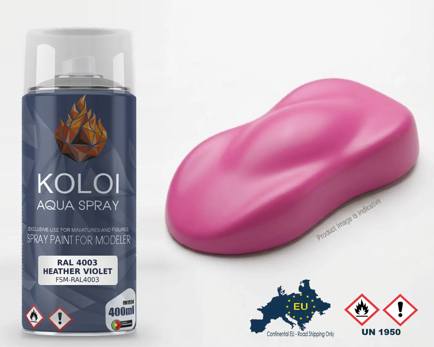 Ral 4003 Heather Violet – Koloi Aqua Spray 400ml 1