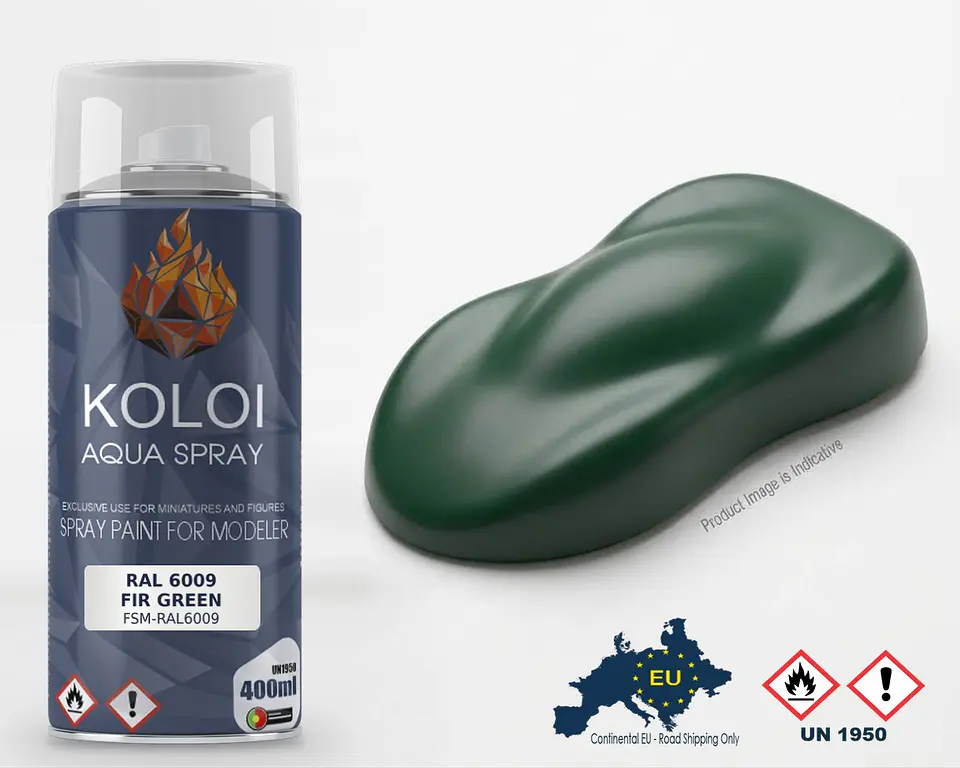RAL 6009 Fir Green – Koloi Aqua Spray 400ml 1