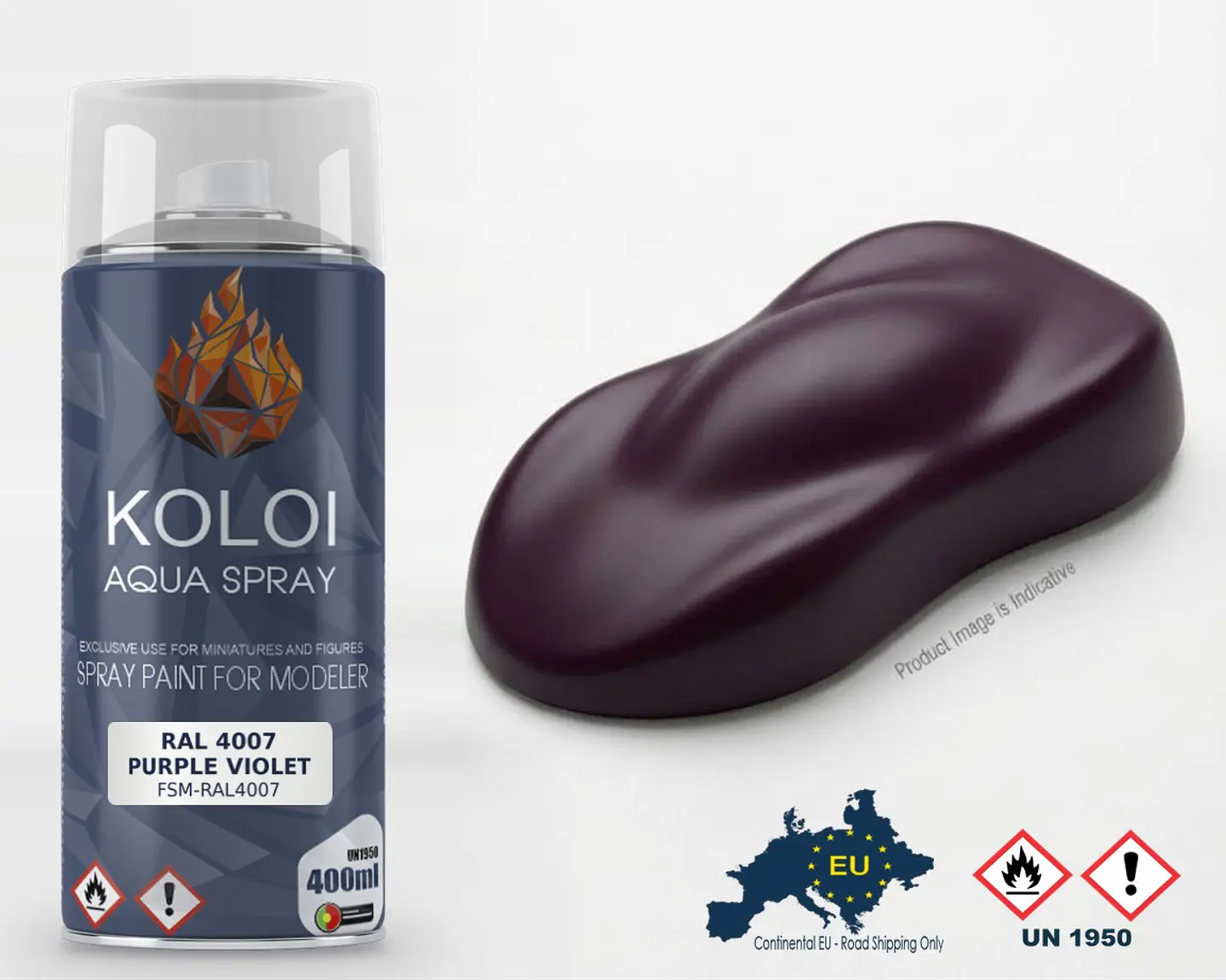 Ral 4007 Purple Violet – Koloi Aqua Spray 400ml 1