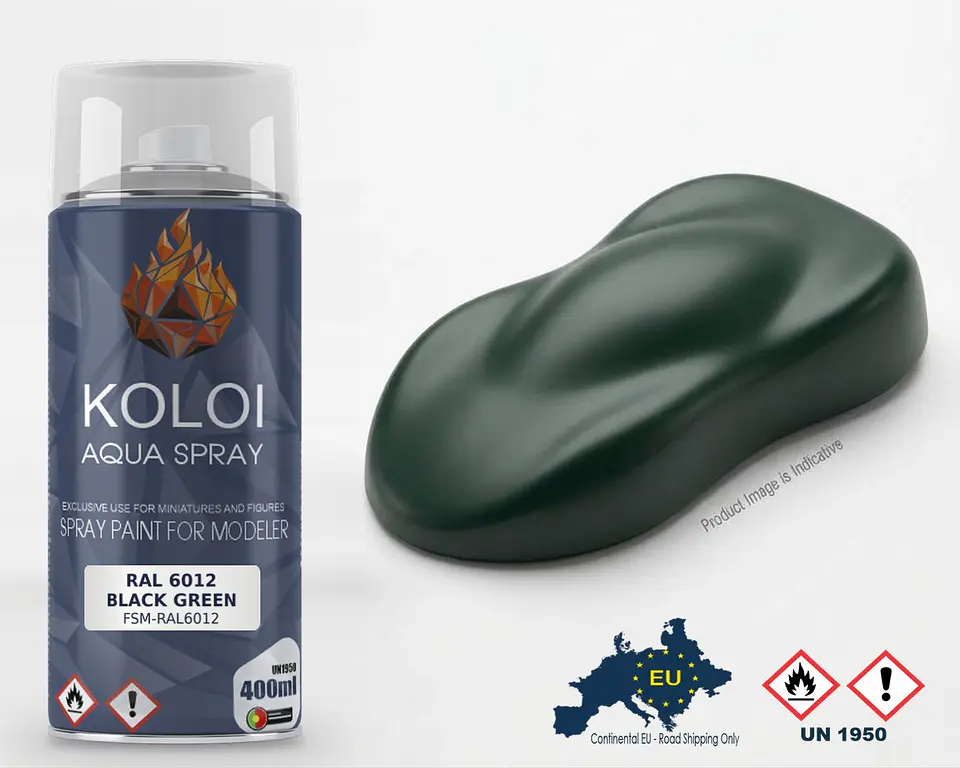 RAL 6012 Black Green – Koloi Aqua Spray 400ml 1