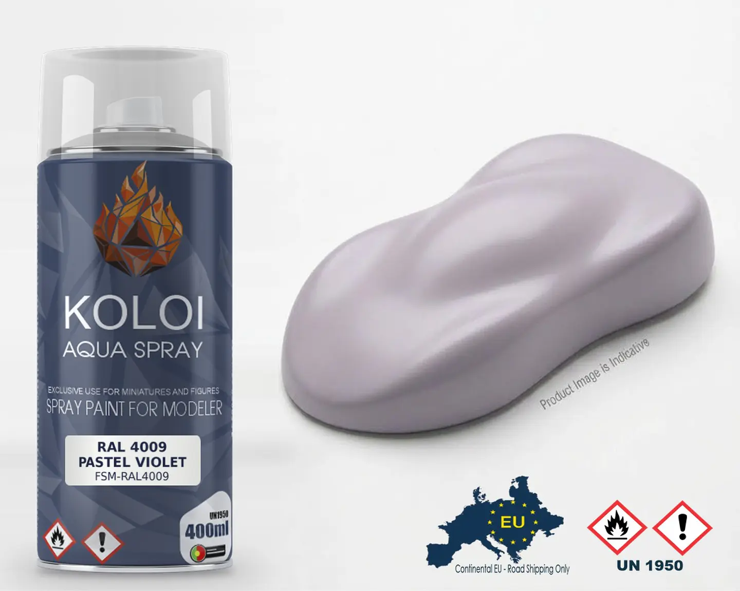 Ral 4009 Pastel Violet – Koloi Aqua Spray 400ml 1