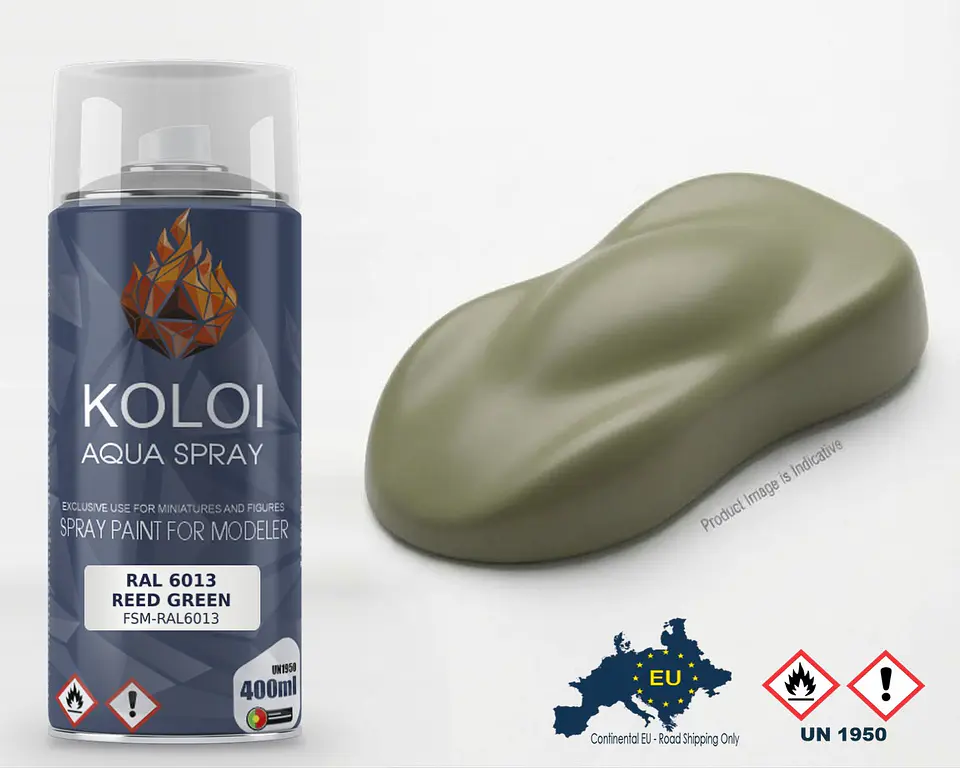 RAL 6013 Reed Green – Koloi Aqua Spray 400ml 1