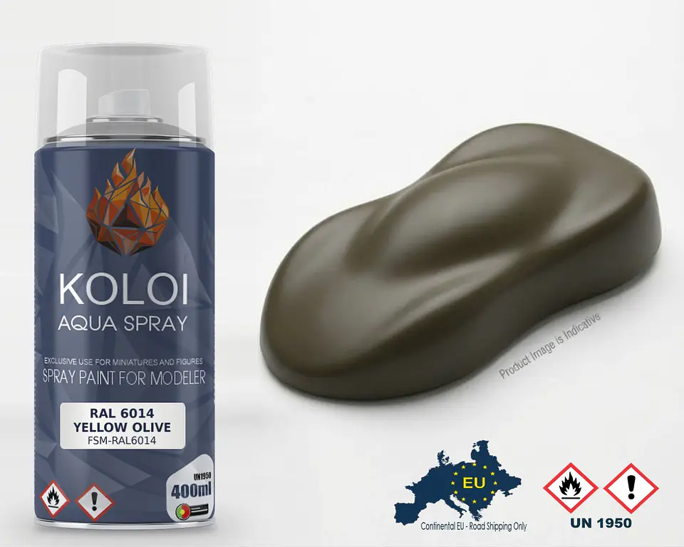 RAL 6014 Yellow Olive – Koloi Aqua Spray 400ml 1