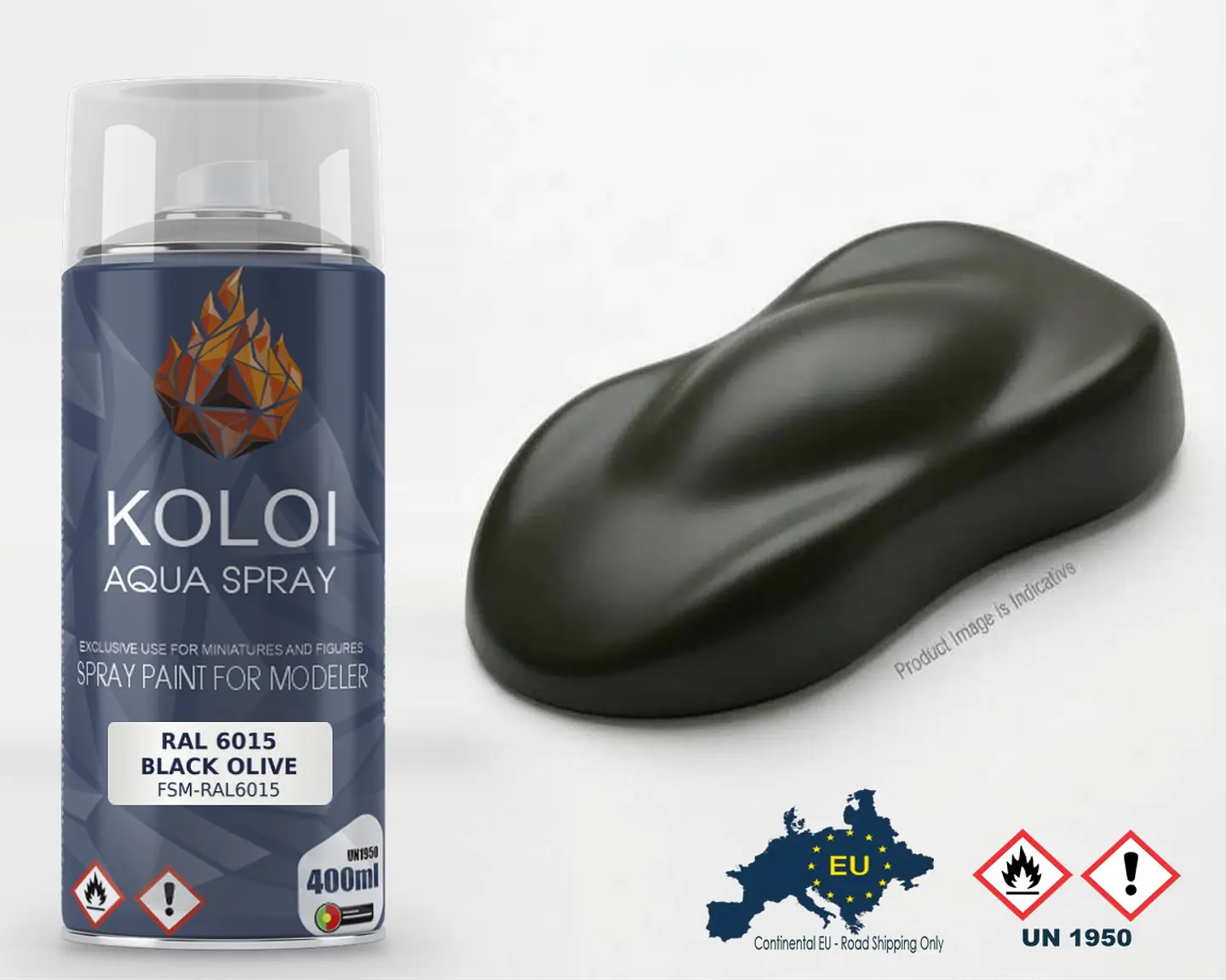 RAL 6015 Black Olive – Koloi Aqua Spray 400ml 1