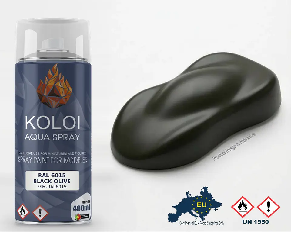 RAL 6015 Black Olive – Koloi Aqua Spray 400ml 1