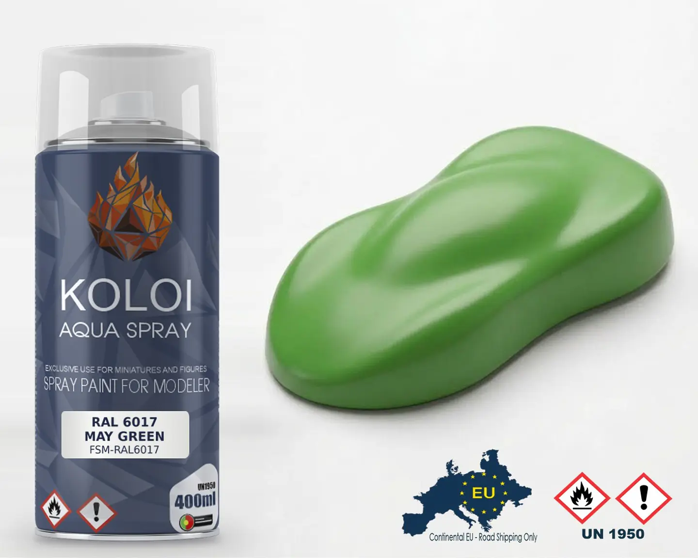 RAL 6017 May Green – Koloi Aqua Spray 400ml 1