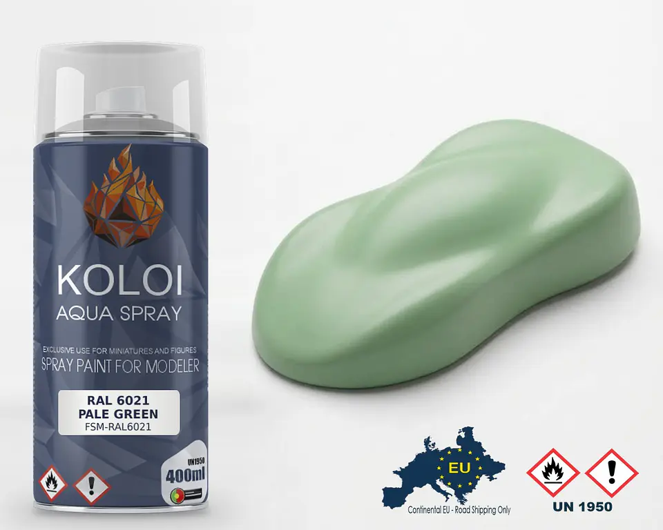 RAL 6021 Pale Green – Koloi Aqua Spray 400ml 1