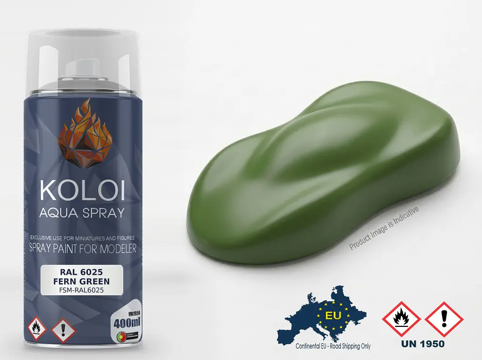 RAL 6025 Fern Green – Koloi Aqua Spray 400ml 1