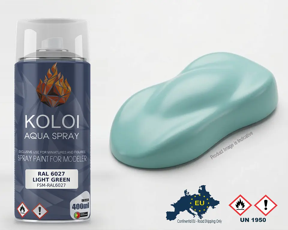 RAL 6027 Light Green – Koloi Aqua Spray 400ml 1