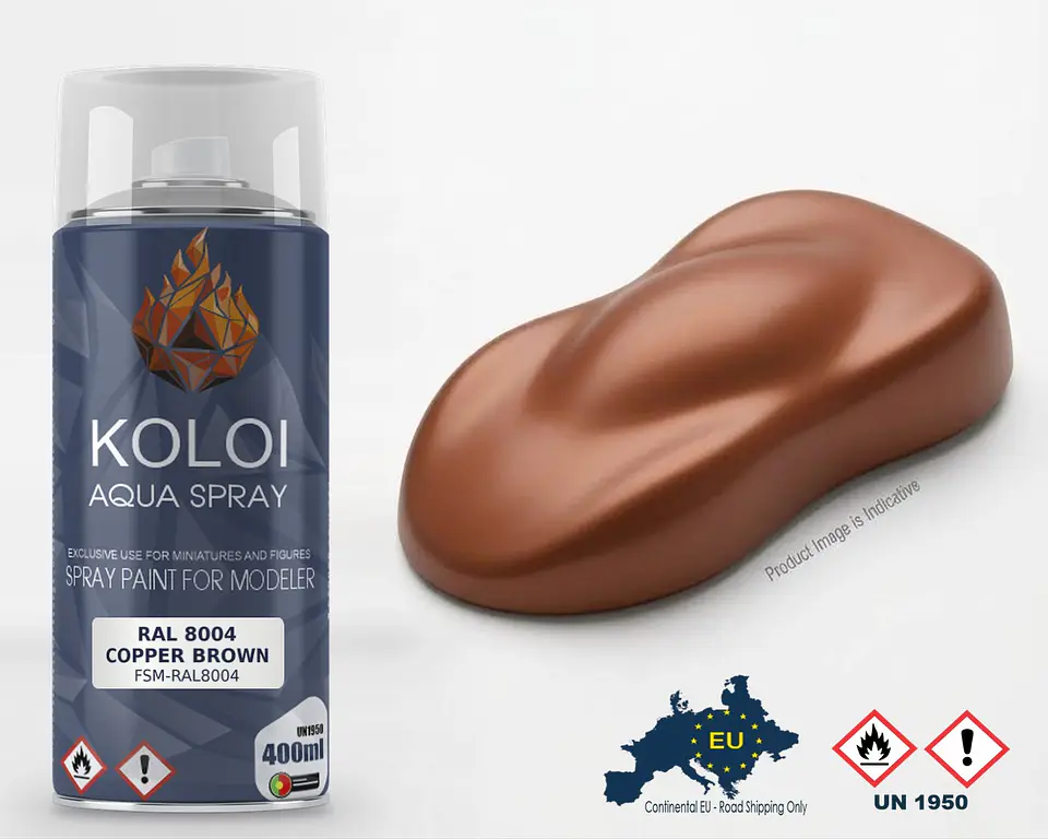 RAL 8004 Copper Brown – Koloi Aqua Spray 400ml 1