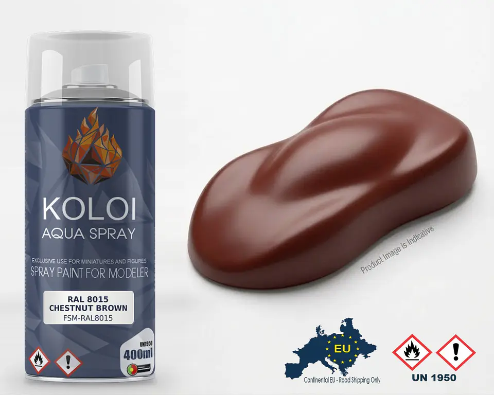 RAL 8015 Chestnut Brown – Koloi Aqua Spray 400ml 1