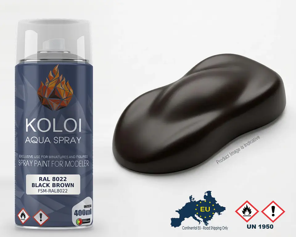 RAL 8022 Black Brown – Koloi Aqua Spray 400ml 1