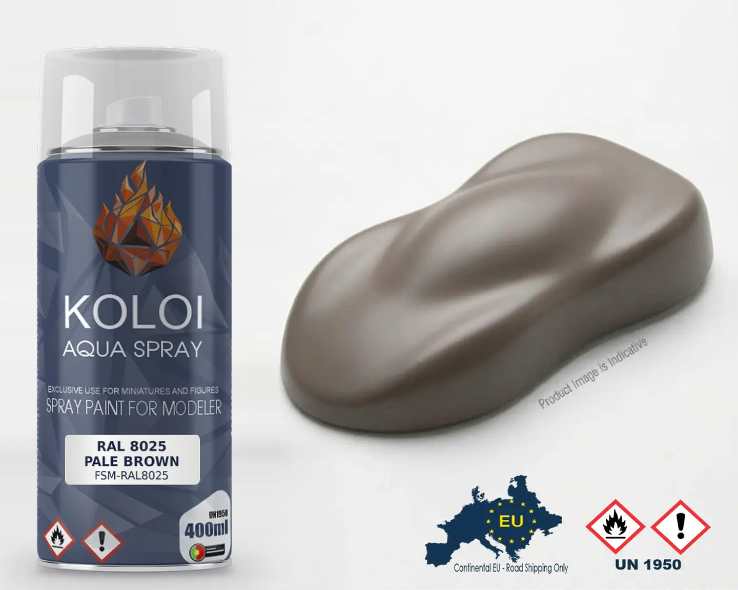 RAL 8025 Pale Brown – Koloi Aqua Spray 400ml 1