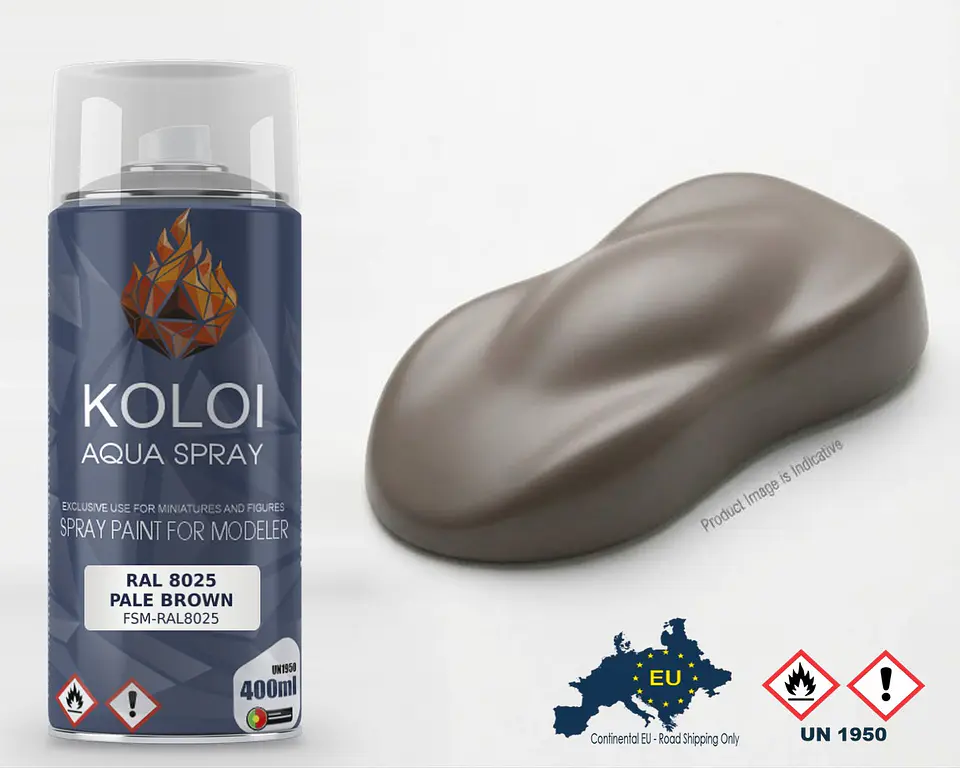 RAL 8025 Pale Brown – Koloi Aqua Spray 400ml 1